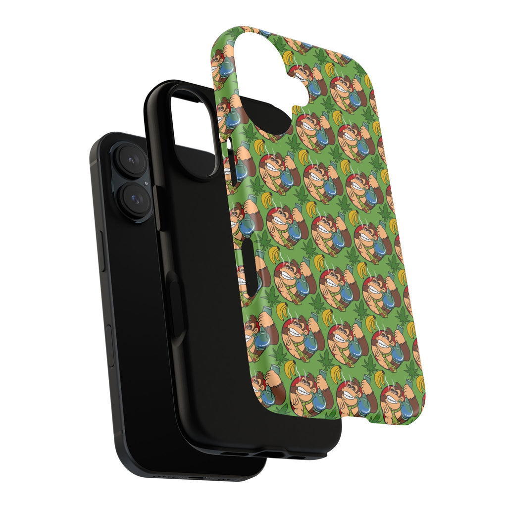 Donkey-Bong Pattern Tough Phone Case — Retro Gamer iPhone Case
