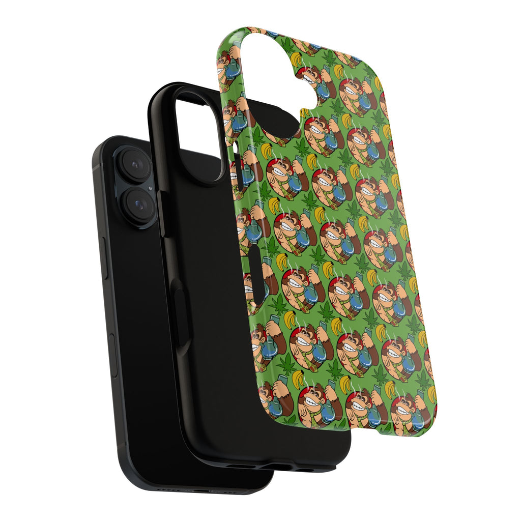 Donkey-Bong Pattern Tough Phone Case — Retro Gamer iPhone Case