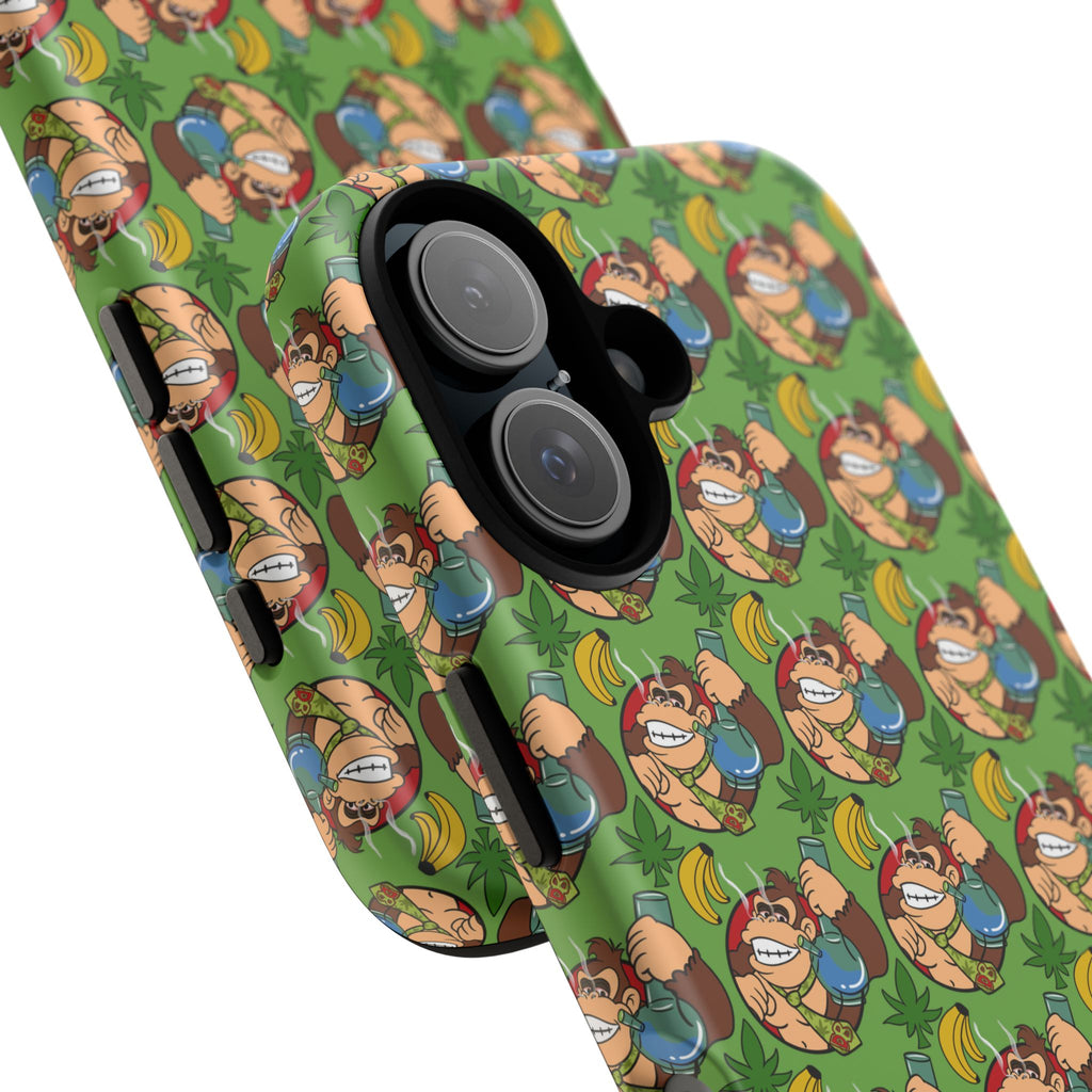 Donkey-Bong Pattern Tough Phone Case — Retro Gamer iPhone Case