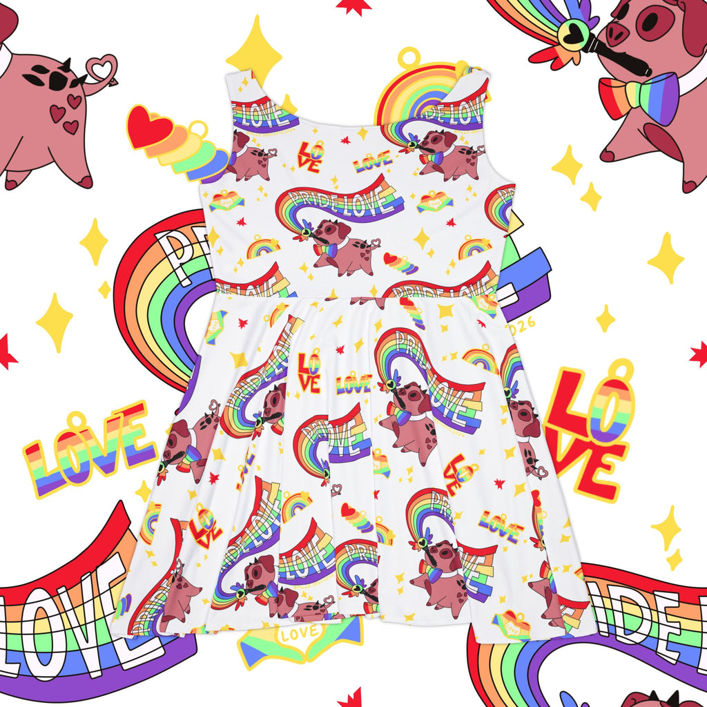 Dress - Rainbow Pride 'Love' All-Over Print