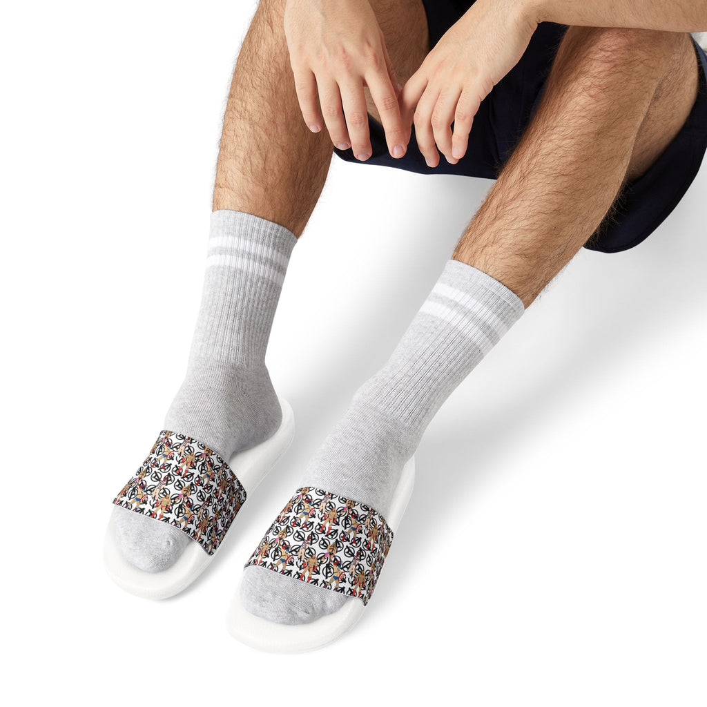 Men's gag hero Slide Sandals — Patterned Removable-Strap Beach Slides