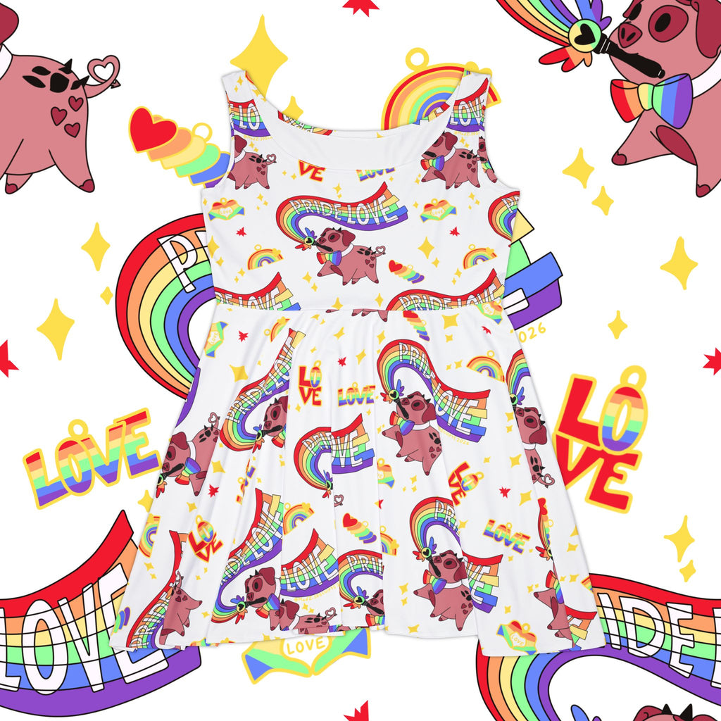 Dress - Rainbow Pride 'Love' All-Over Print