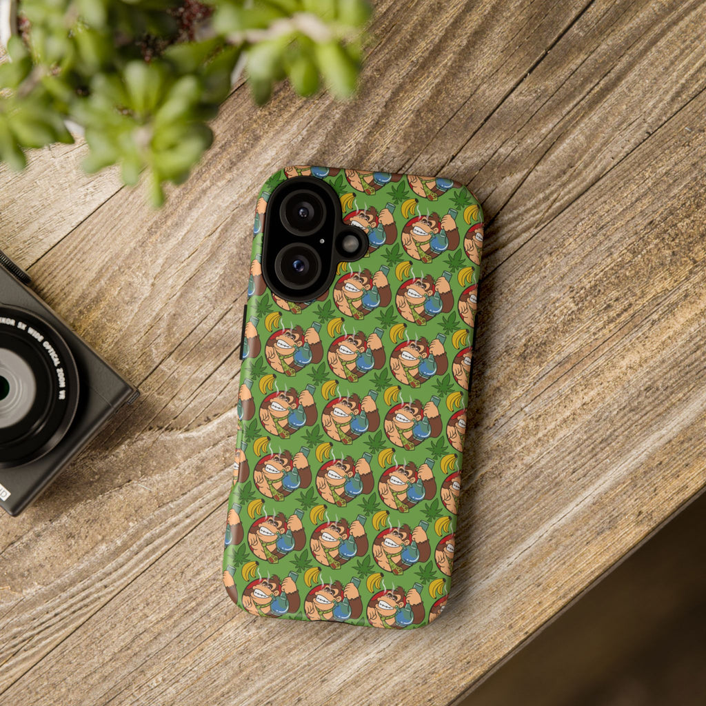Donkey-Bong Pattern Tough Phone Case — Retro Gamer iPhone Case