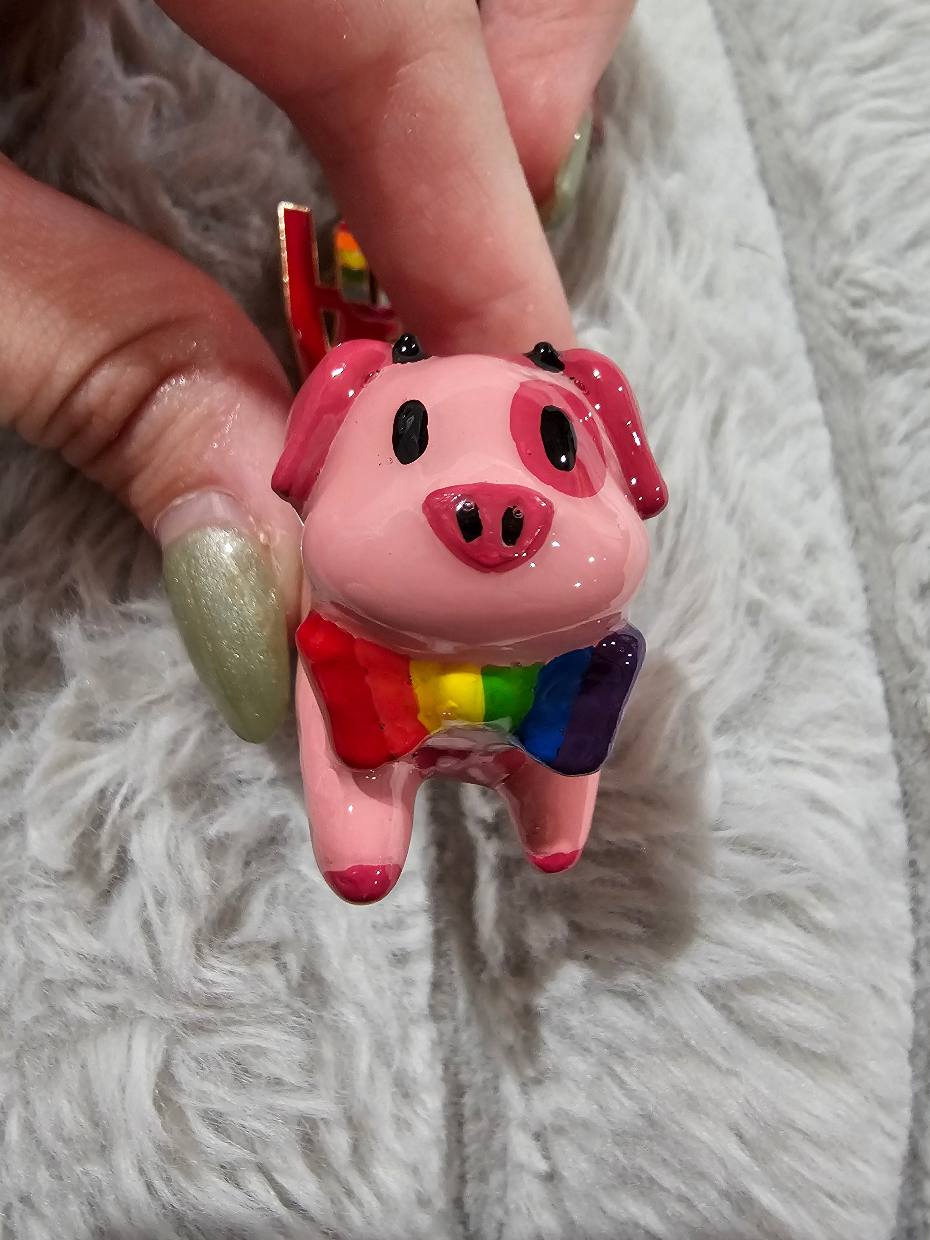 Fat nugget pride keycharm!