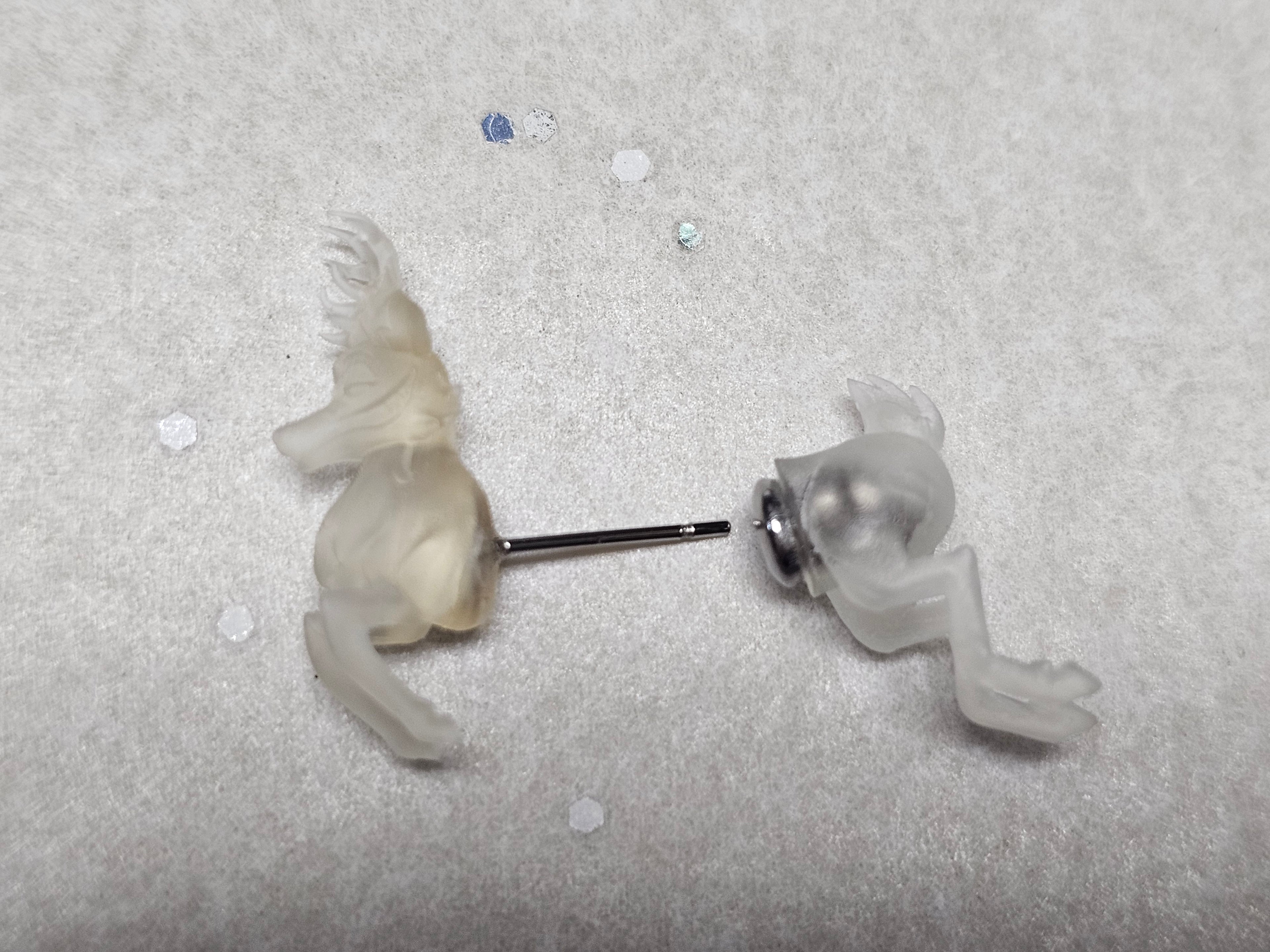 Alastor diy deer earrings NO BALLS