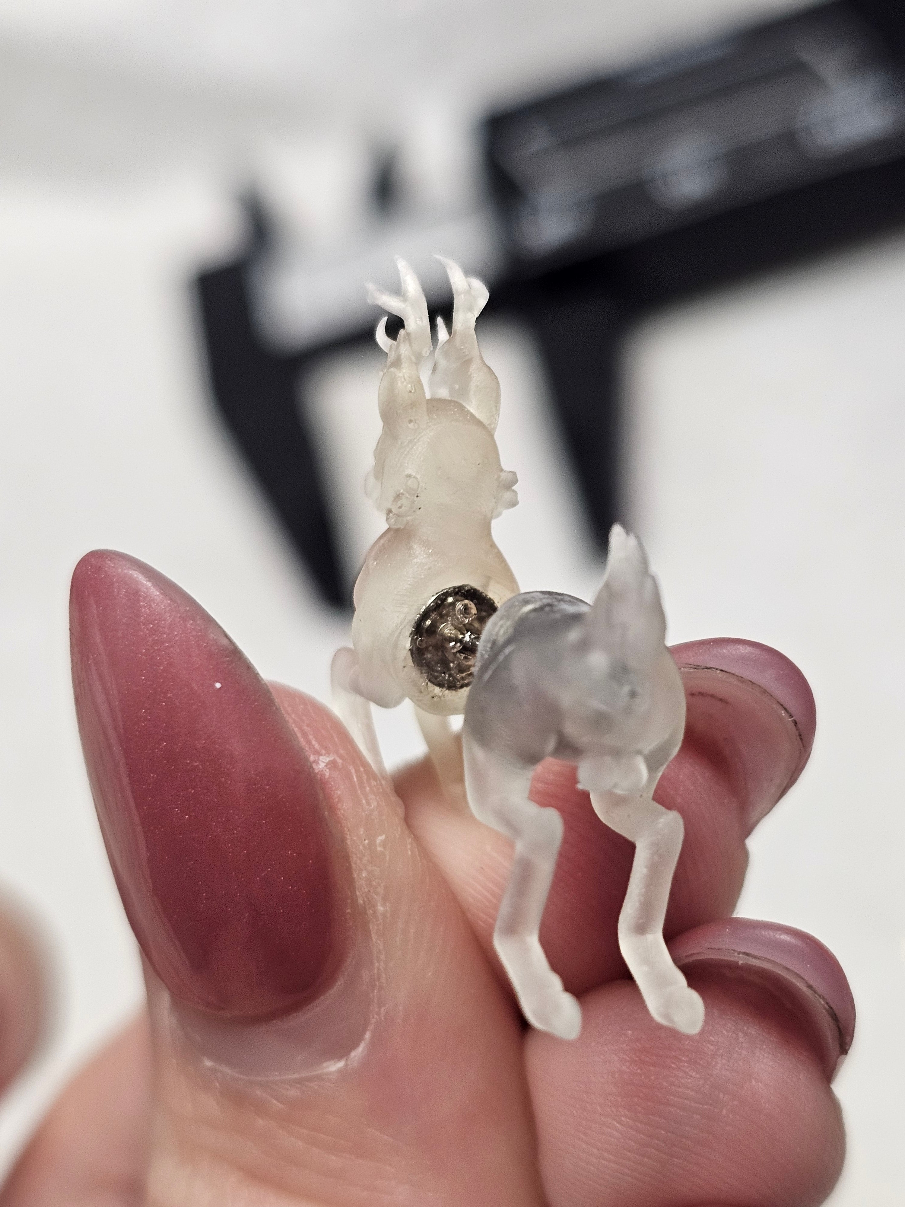 Alastor diy deer earrings with BALLS