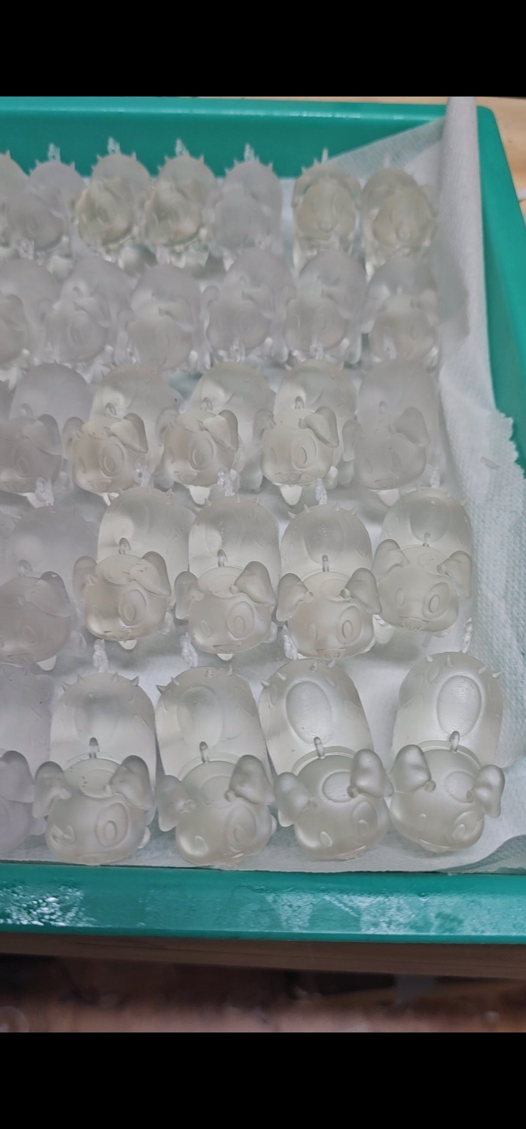 Unpainted fat nugget charms