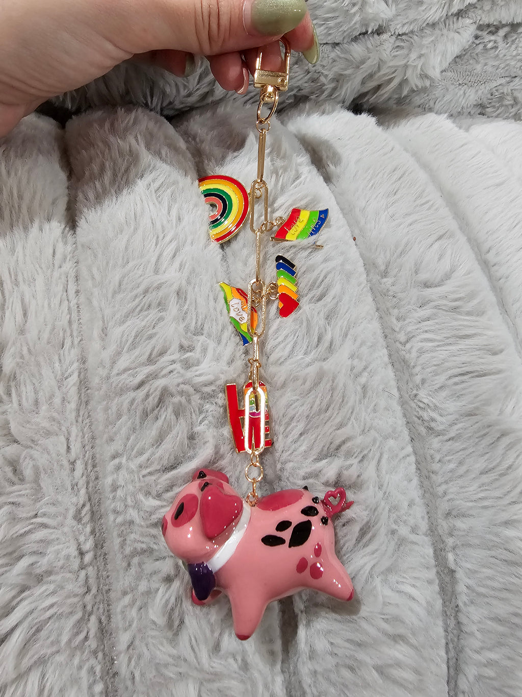 Fat nugget pride keycharm!